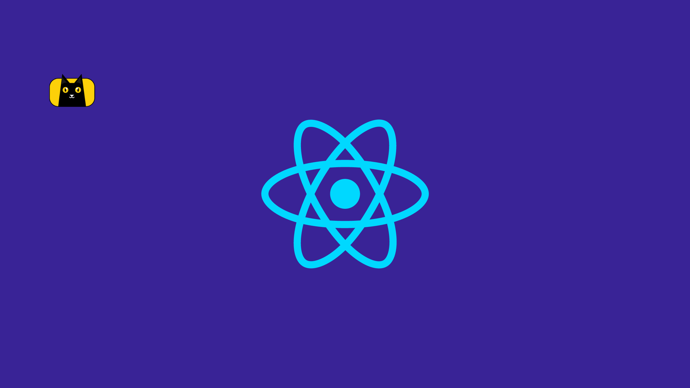 A picture of a React logo and a CopyCat logo.