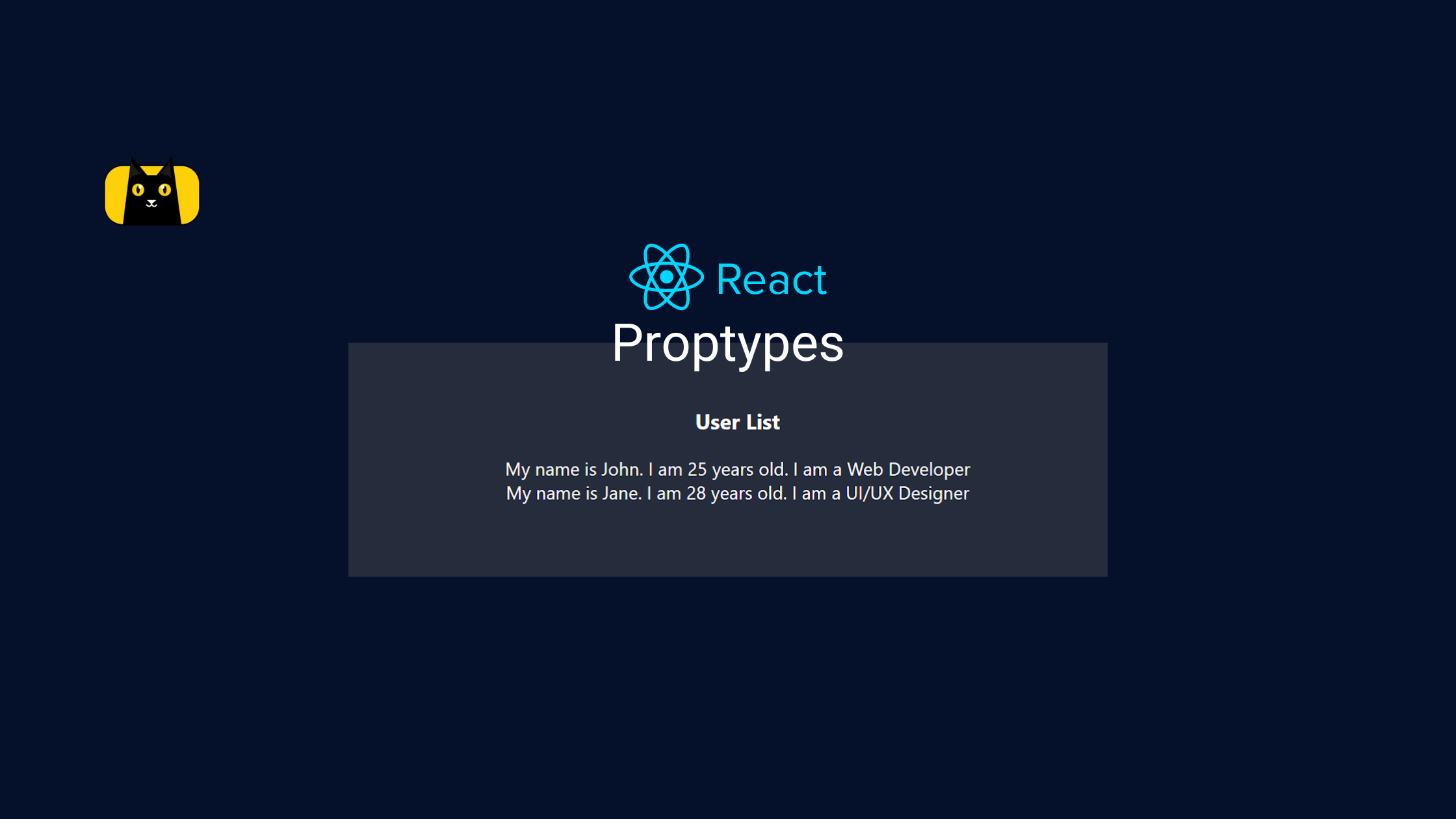 React Proptypes