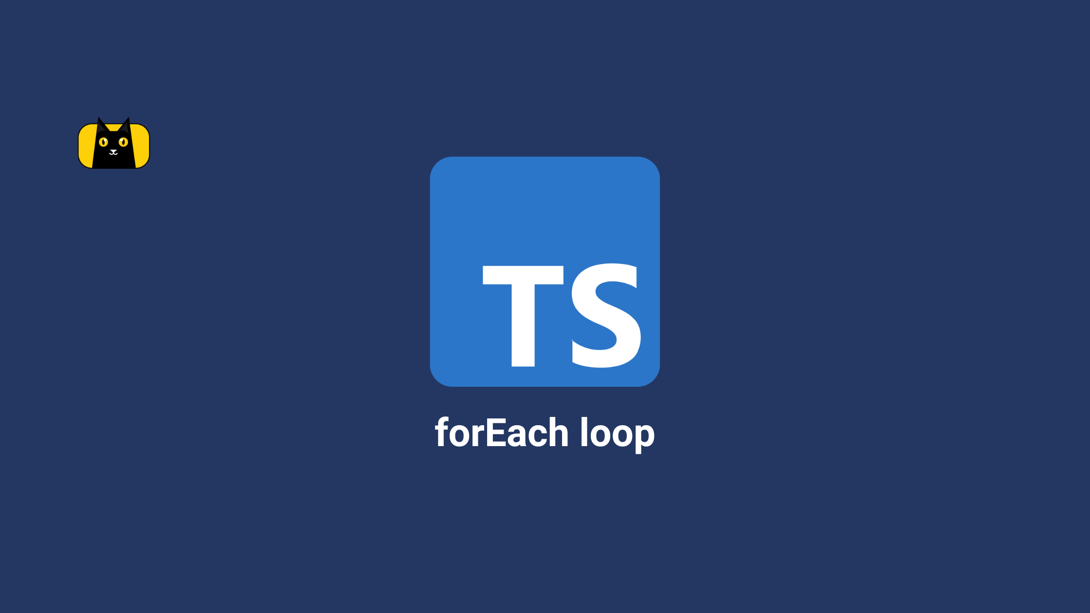Typescript forEach loop